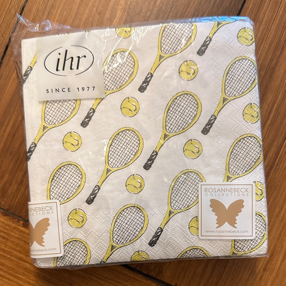 IHR Tennis Racket and Ball Cocktail Napkins